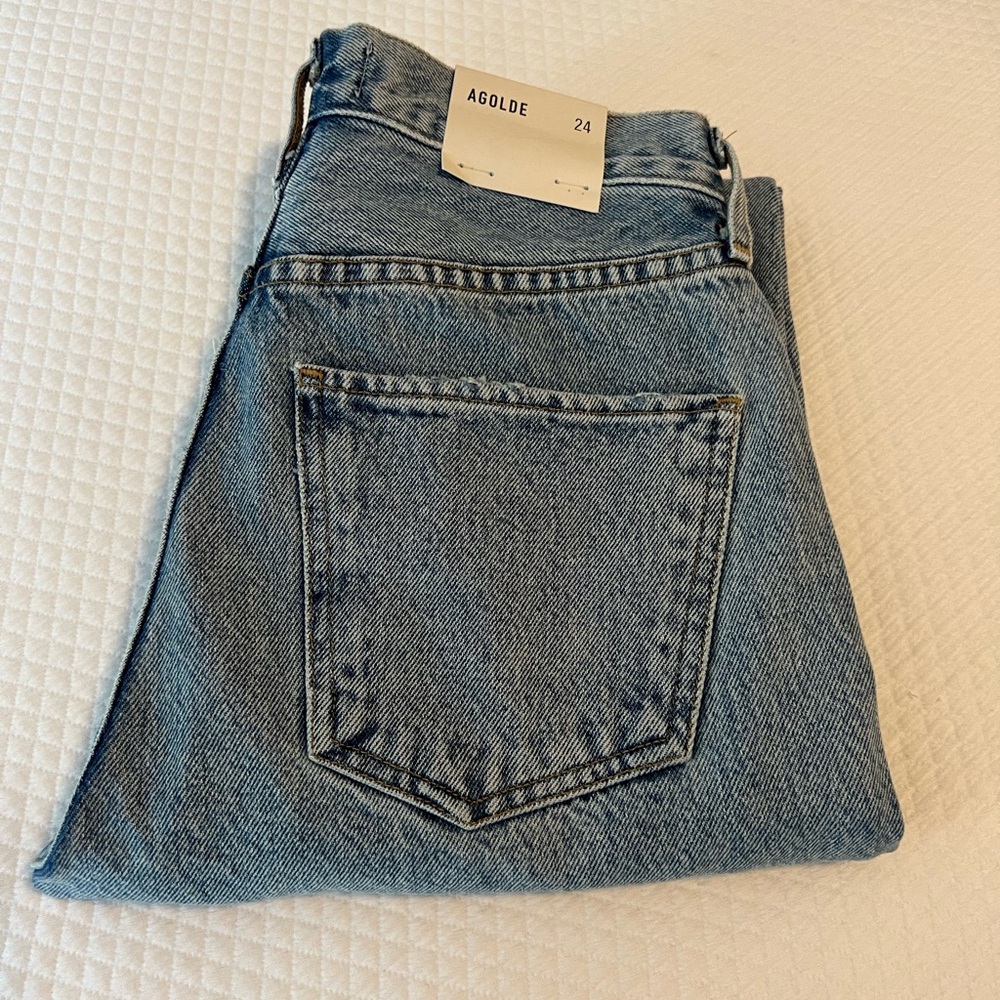 AGOLDE Cherie High Rise Straight Jeans in Merit